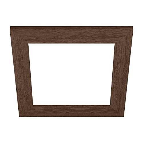 EGLO Deko-Rahmen aus Holz, Zubehör für LED Panel Salobrena 30 x 30 cm, quadratischer Holz-Rahmen in Dunkel-Braun von EGLO