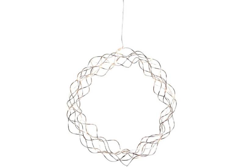 EGLO Dekoobjekt Curly, LED Lichterkranz, mit Kabel, beleuchtete Weihnachtsdeko, Ø 30 cm von EGLO