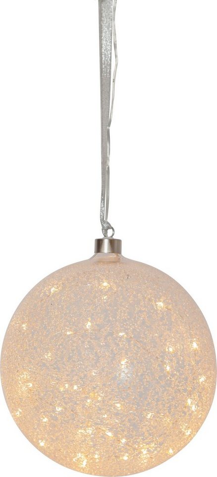 EGLO Dekoobjekt Glow snow, LED-Weihnachtskugel für Innen, Ø 20 cm, Leuchtkugel, Strom-Betrieb EGLO Dekoobjekt Glow snow, LED-Weihnachtskugel für Innen, Ø 20 cm, Leuchtkugel, Strom-Betrieb von EGLO