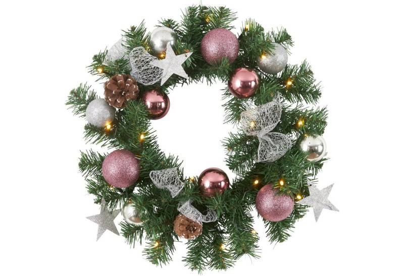 EGLO Dekoobjekt Noel, LED Weihnachtskranz, batteriebetrieben mit Weihnachtskugeln, mit Timer EGLO Dekoobjekt Noel, LED Weihnachtskranz, batteriebetrieben mit Weihnachtskugeln, mit Timer von EGLO