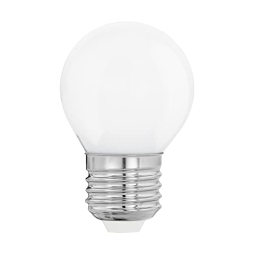 EGLO E27 LED Lampe, Glühbirne Milky, 4 Watt (entspricht 40 Watt), 470 Lumen, Leuchtmittel warmweiß, 2700k, Glühlampe G45, Ø 4,5 cm von EGLO