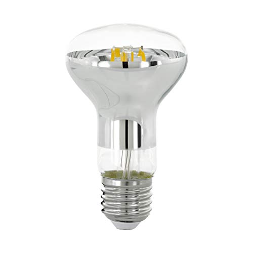 EGLO E27 LED Lampe dimmbar, Reflektor Glühbirne, Leuchtmittel für Spot Beleuchtung, 5,5 Watt (entspricht 40 Watt), 470 Lumen, warmweiß, 2700k, Reflektorlampe, R63 Glühlampe, Ø 6,3 cm von EGLO