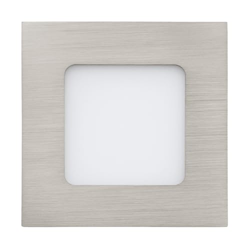 EGLO Einbaustrahler Fueva 1, Deckenspot, Metallguss in nickel-matt, Kunststoff in weiss warmweiß EGLO Einbaustrahler Fueva 1, Deckenspot, Metallguss in nickel-matt, Kunststoff in weiss warmweiß von EGLO