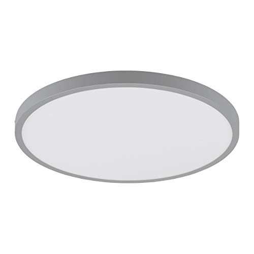 EGLO LED Deckenleuchte Fueva 1, 1 flammige Deckenlampe, Material: Aluminium, Kunststoff, Farbe: Silber, weiß, Ø: 40 cm, warmweiß EGLO LED Deckenleuchte Fueva 1, 1 flammige Deckenlampe, Material: Aluminium, Kunststoff, Farbe: Silber, weiß, Ø: 40 cm, warmweiß von EGLO