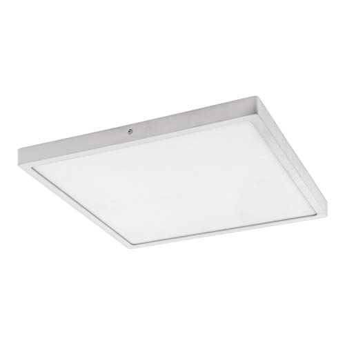 EGLO LED Deckenleuchte Fueva 1, 1 flammige Deckenlampe, Material: Aluminium, Kunststoff, Farbe: Weiß, L: 40x40 cm, warmweiß EGLO LED Deckenleuchte Fueva 1, 1 flammige Deckenlampe, Material: Aluminium, Kunststoff, Farbe: Weiß, L: 40x40 cm, warmweiß von EGLO