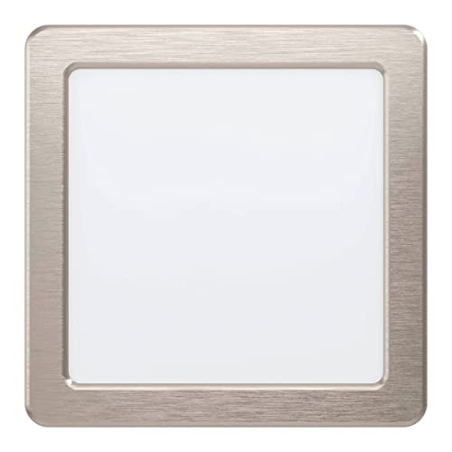 EGLO FUEVA 5 LED Einbauleuchte nickel-matt eckig 166mm 1350lm 4000K von EGLO
