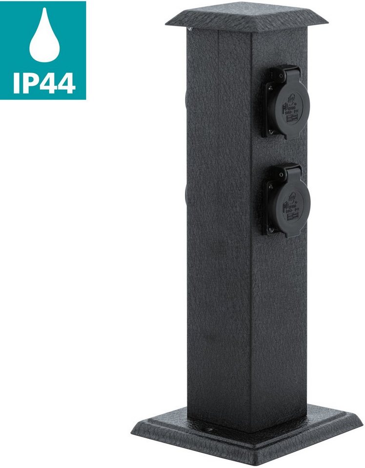 EGLO Gartenleuchte PARK4, ohne Leuchtmittel, Garten, Terrasse, Balkon, Gartenhütte, Wege, Einfahrten, 40x11,5x16cm von EGLO