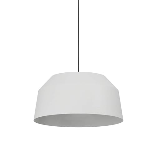 EGLO Hängelampe Contrisa, Pendelleuchte Esstisch 1-flammig, Esszimmerlampe im New Nordic Design aus Metall in Grau, Hängeleuchte mit E27 Fassung, Ø 38 cm von EGLO