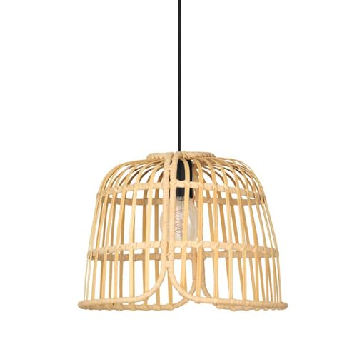 EGLO Hängelampe Glyneath, 1-flammige Pendelleuchte Esstisch, Esszimmerlampe aus Rattangeflecht in Natur, Rattan Hängeleuchte mit E27 Fassung EGLO Hängelampe Glyneath, 1-flammige Pendelleuchte Esstisch, Esszimmerlampe aus Rattangeflecht in Natur, Rattan Hängeleuchte mit E27 Fassung von EGLO
