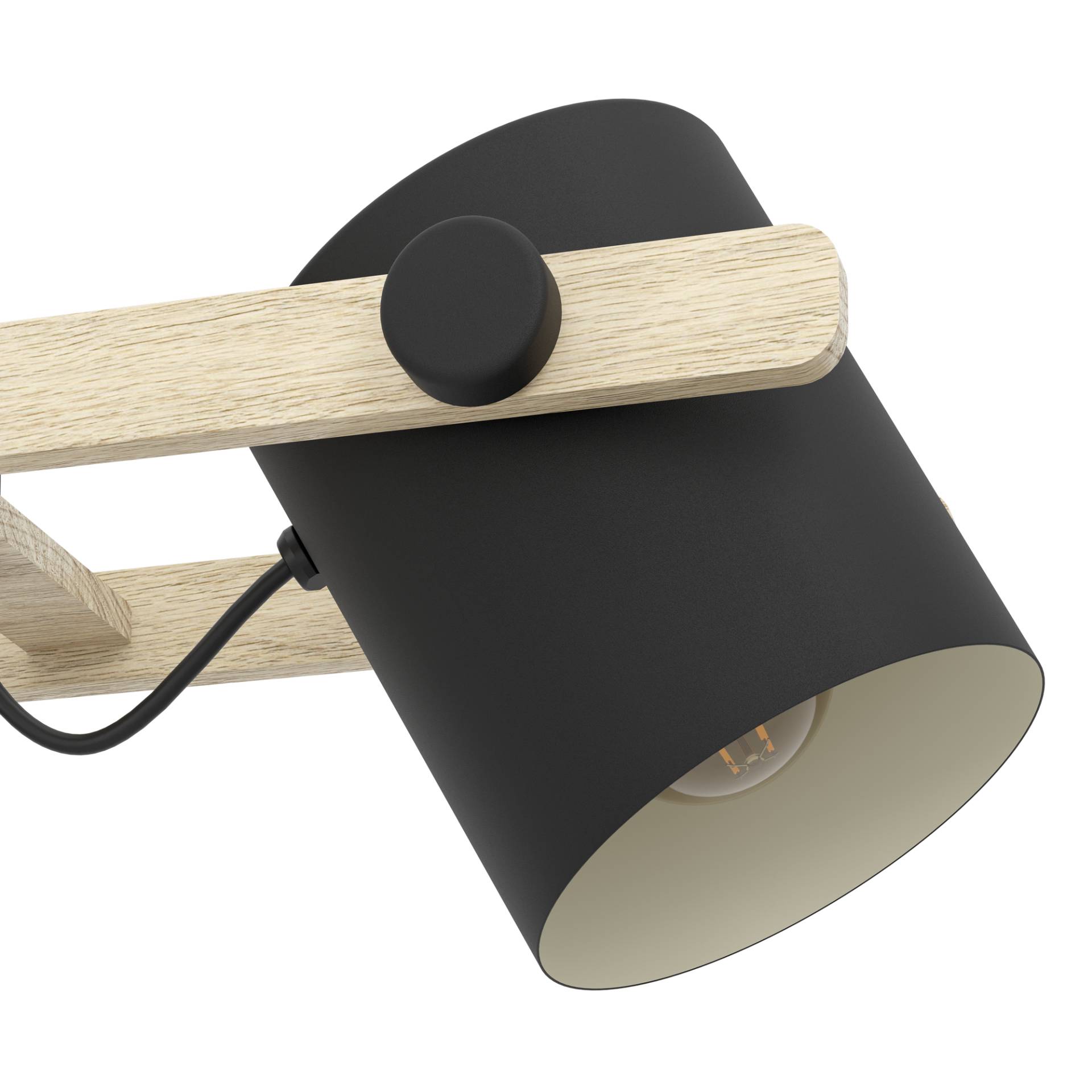 EGLO Hängeleuchte 'Hornwood' schwarz/beige 21 x 110 cm EGLO Hängeleuchte 'Hornwood' schwarz/beige 21 x 110 cm von EGLO