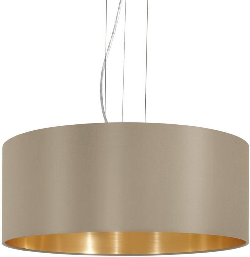 EGLO Hängeleuchte MASERLO, Leuchtmittel wechselbar, ohne Leuchtmittel, Pendelleuchte, Pendellampe, Wohnzimmer, Esszimmer, gemütlich, 110x53cm von EGLO