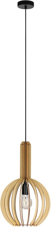 EGLO Hängeleuchte VELASCO, ohne Leuchtmittel, Hängeleuchte, H110 x Ø31 cm, schwarz, 1X40W exkl. von EGLO