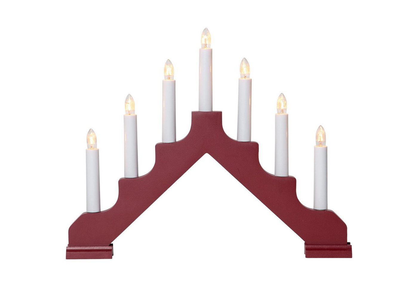 EGLO Kerzenständer Ada, Lichterbogen Weihnachten mit 7 Glühbirnen, Schwibbogen mit Kabel, E10 von EGLO