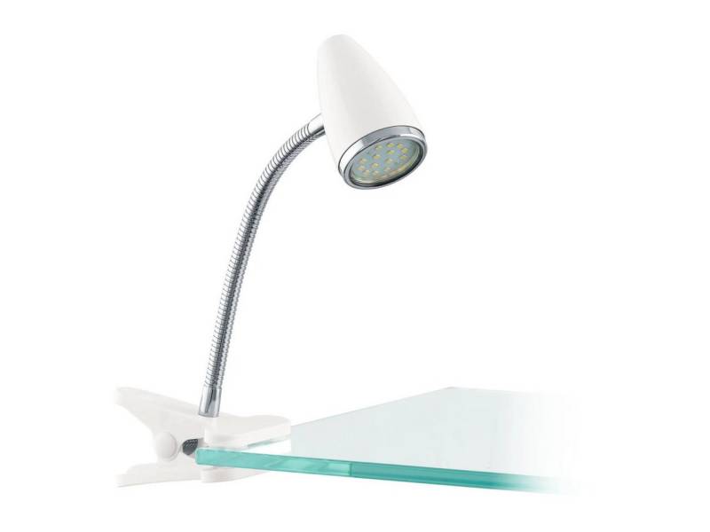 EGLO Klemmleuchten Eglo Klemmleuchte Riccio 1 GU10 weiß chrom Stahl EGLO Klemmleuchten Eglo Klemmleuchte Riccio 1 GU10 weiß chrom Stahl von EGLO