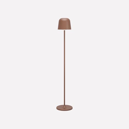 EGLO LED Akku Stehlampe Mannera-L, kabellose Standleuchte touch dimmbar, Lampe Wohnzimmer aus Metall in Rostbraun, Lampe für außen und innen, IP54 von EGLO