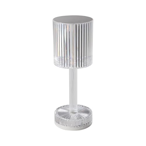 EGLO LED Akku Tischleuchte Lucignano, Kristall Tischlampe kabellos für Innen, Kristallampe mit Lampenschirm, RGB Farbwechsel, Kunststoff transparent, Touch-Funktion, USB aufladbar EGLO LED Akku Tischleuchte Lucignano, Kristall Tischlampe kabellos für Innen, Kristallampe mit Lampenschirm, RGB Farbwechsel, Kunststoff transparent, Touch-Funktion, USB aufladbar von EGLO