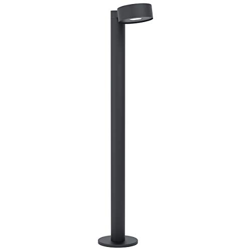 EGLO LED Außen Stehlampe Palosco, 1 flammige Außenleuchte, LED Standlampe aus verzinktem Stahl in Schwarz und Kunststoff in Transparent, LED Außenlampe warmweiß, IP44 von EGLO