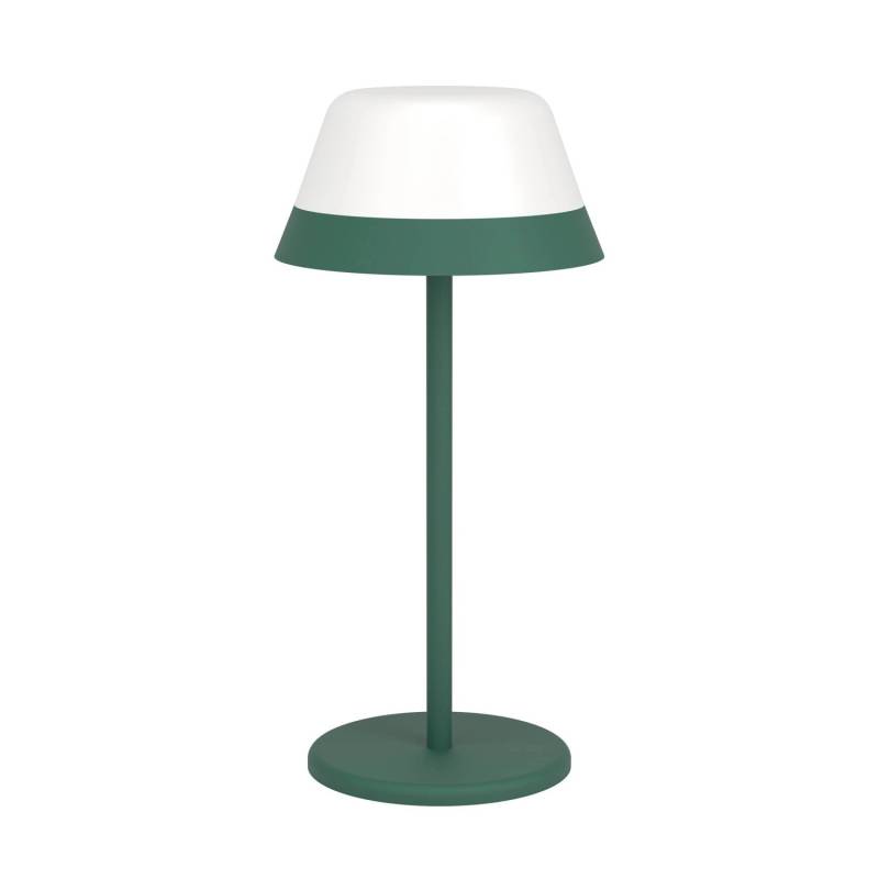EGLO LED Außen-Tischlampe Meggiano Grün-Weiß kabellose Touch-Funkt. RGBW IP54 von EGLO