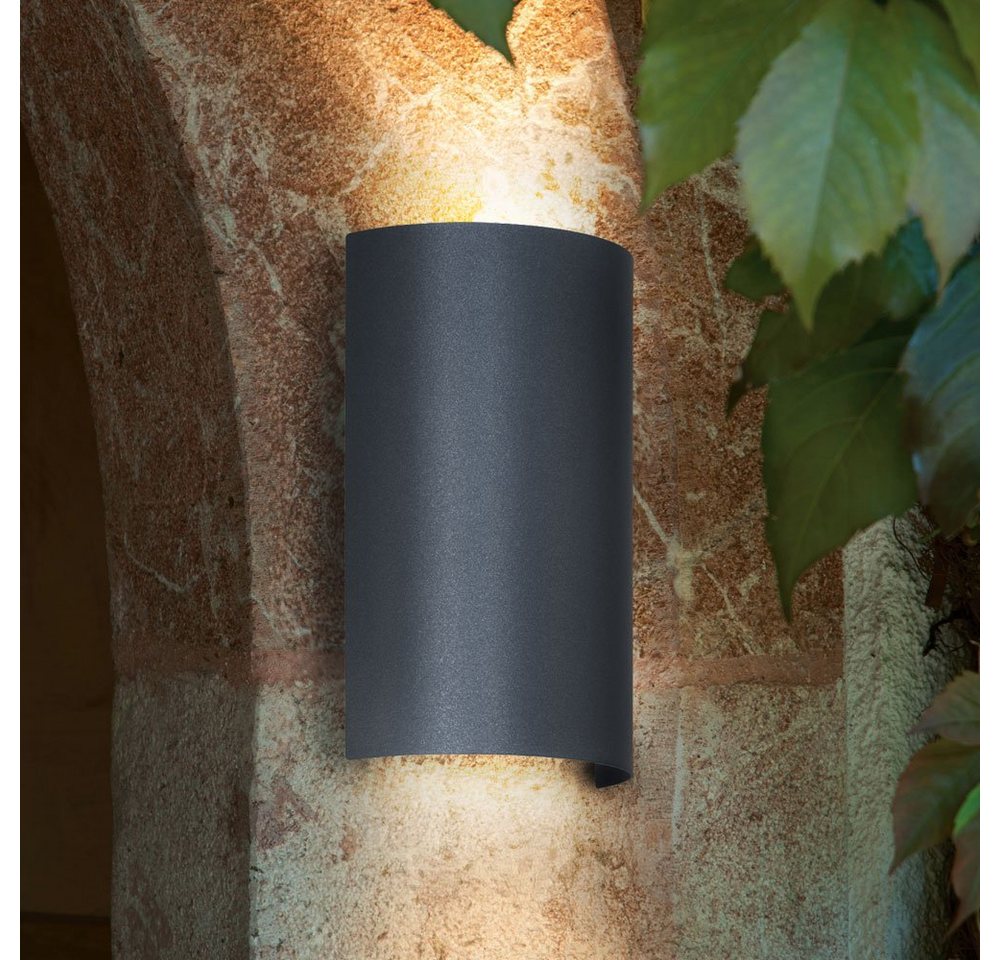 EGLO Außen-Wandleuchte, Leuchtmittel inklusive, Warmweiß, LED 5 Watt Haus Wand Up & Down Outdoor Leuchte Weg Lampe Strahler von EGLO