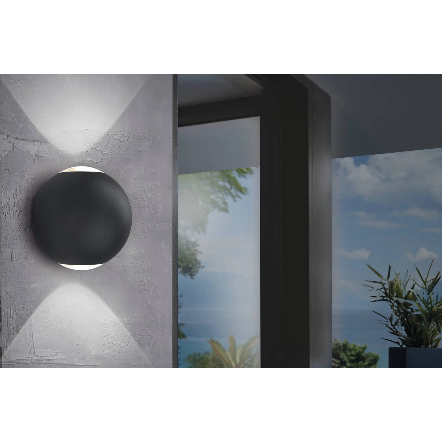 EGLO LED Außen Wandleuchte ABUGO Schwarz IP54 EGLO LED Außen Wandleuchte ABUGO Schwarz IP54 von EGLO