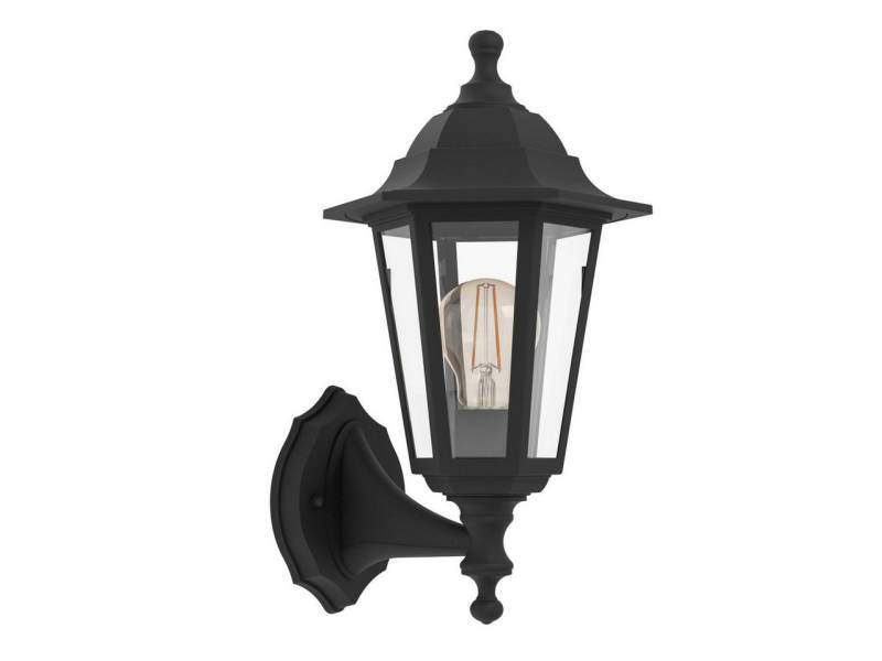 EGLO LED Außen-Wandleuchte Eglo Außen-Wandleuchte Olgiata-E schwarz 20 x 30, Ohne Leuchtmittel, Nicht dimmbar nicht Smart Home-fähig ohne Bewegungsmelder von EGLO