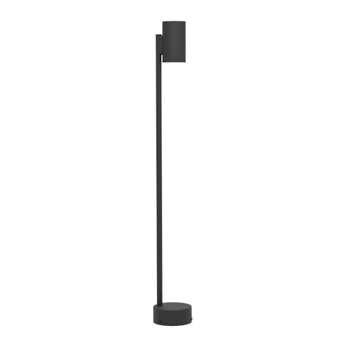 EGLO LED Outdoor Stehlampe Izzalini, Außenlampe Garten, Außenleuchte stehend, Wegeleuchte aus Metall in Schwarz, Lampe außen mit GU10 Leuchtmittel, warmweiß, IP44, 85 cm von EGLO