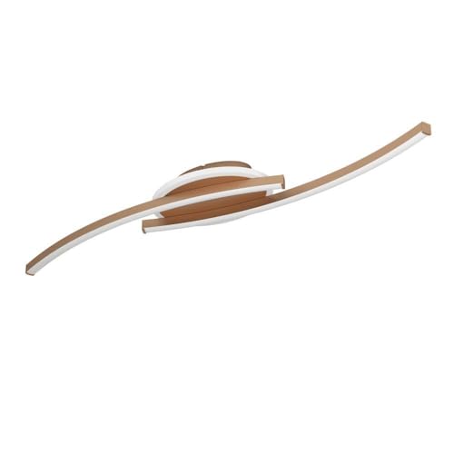 EGLO LED Deckenlampe Lungolago, Deckenleuchte für Büro und Küche, Bürolampe Decke, Küchenlampe aus Metall in Bronze, neutralweiß, 74 cm EGLO LED Deckenlampe Lungolago, Deckenleuchte für Büro und Küche, Bürolampe Decke, Küchenlampe aus Metall in Bronze, neutralweiß, 74 cm von EGLO