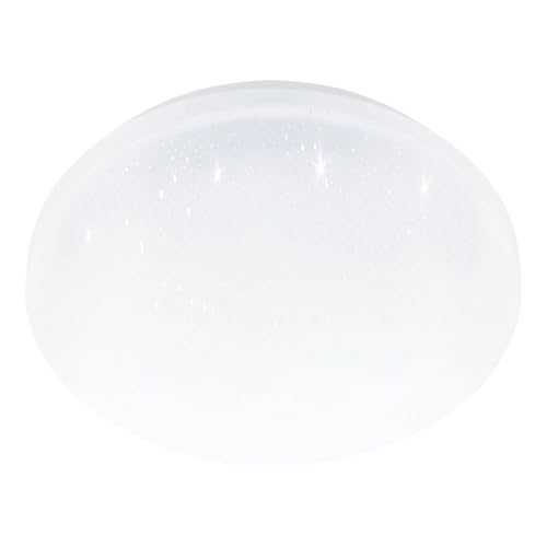 EGLO LED Deckenlampe Pogliola-E, Sternenhimmel Deckenleuchte mit Kristall-Effekt, Badlampe Decke aus Metall und Kunststoff in Weiß, Lampe Badezimmer warmweiß, IP44, Ø 26 cm EGLO LED Deckenlampe Pogliola-E, Sternenhimmel Deckenleuchte mit Kristall-Effekt, Badlampe Decke aus Metall und Kunststoff in Weiß, Lampe Badezimmer warmweiß, IP44, Ø 26 cm von EGLO