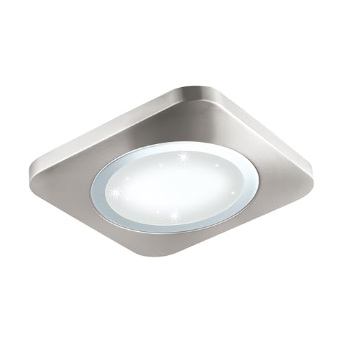 EGLO LED Deckenlampe Puyo-S, Deckenleuchte, Stahl in nickel-matt, chrom, Kunststoff m.Kristalleffekt in weiss warmweiß EGLO LED Deckenlampe Puyo-S, Deckenleuchte, Stahl in nickel-matt, chrom, Kunststoff m.Kristalleffekt in weiss warmweiß von EGLO