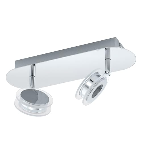 EGLO LED Deckenlampe Sarolo, Deckenstrahler, Edelstahl in chrom, Kunststoff in transparent warmweiß EGLO LED Deckenlampe Sarolo, Deckenstrahler, Edelstahl in chrom, Kunststoff in transparent warmweiß von EGLO