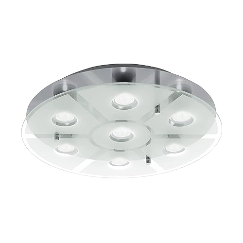 EGLO LED Deckenleuchte 3-Step Dimming Dimmbar Gu10 LED Rund 75343 Nickel Lampe EGLO LED Deckenleuchte 3-Step Dimming Dimmbar Gu10 LED Rund 75343 Nickel Lampe von EGLO