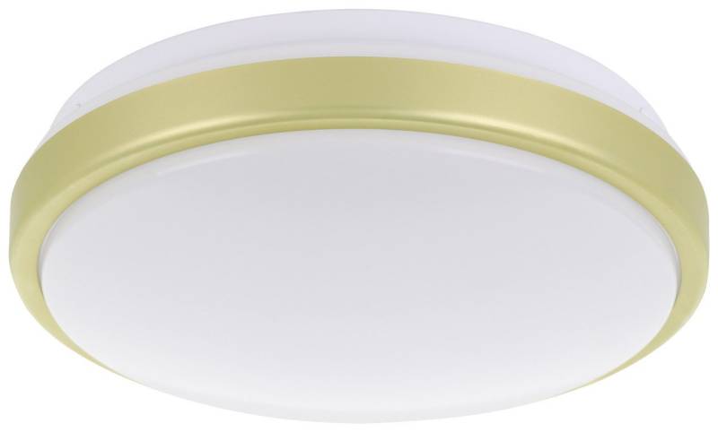 EGLO LED Deckenleuchte Eglo LED Deckenleuchte Lezuza weiß messing Ø 24,5, Inkl. Leuchtmittel, Nicht dimmbar nicht Smart Home-fähig ohne Bewegungsmelder von EGLO