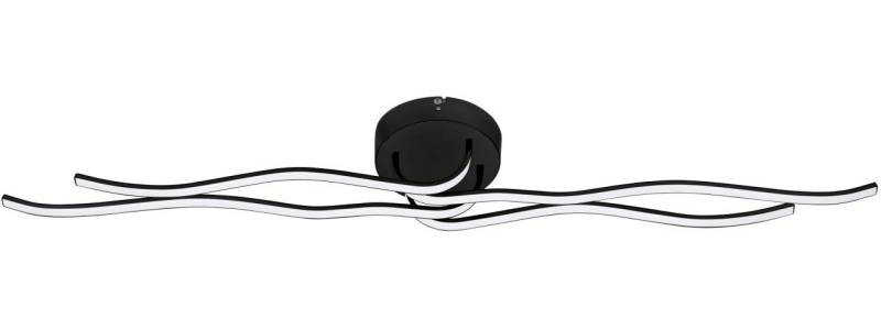 EGLO LED Deckenleuchte Eglo LED Deckenleuchte Roncade 1 schwarz 116 x 18, Inkl. Leuchtmittel, Nicht dimmbar nicht Smart Home-fähig ohne Bewegungsmelder von EGLO