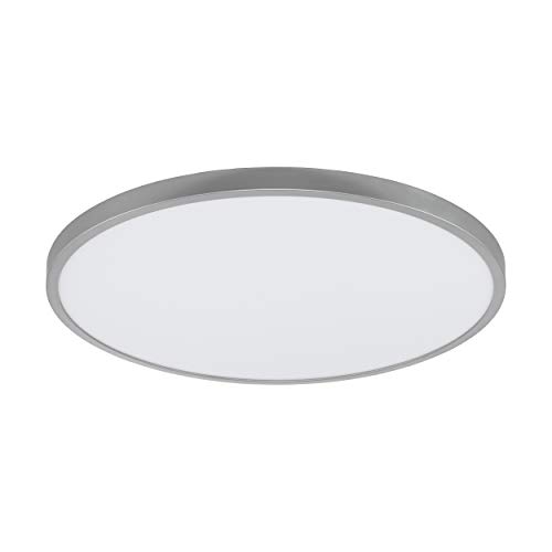 EGLO LED Deckenleuchte Fueva 1, 1 flammige Deckenlampe, Material: Aluminium, Kunststoff, Farbe: Silber, weiß, Ø: 60 cm, warmweiß EGLO LED Deckenleuchte Fueva 1, 1 flammige Deckenlampe, Material: Aluminium, Kunststoff, Farbe: Silber, weiß, Ø: 60 cm, warmweiß von EGLO