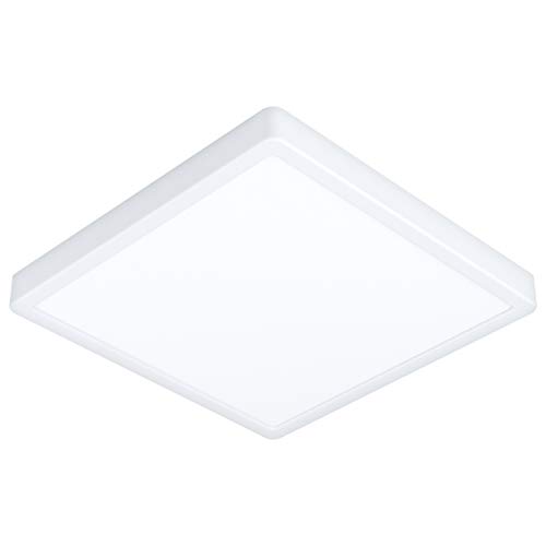 EGLO LED Deckenleuchte Fueva 5, L x B 28,5 cm, 1 flammige Aufbauleuchte, Bad-Deckenlampe aus Stahl und einer Kunststoff Leuchtfläche in Weiß, LED Aufbaulampe warmweiß, IP44 EGLO LED Deckenleuchte Fueva 5, L x B 28,5 cm, 1 flammige Aufbauleuchte, Bad-Deckenlampe aus Stahl und einer Kunststoff Leuchtfläche in Weiß, LED Aufbaulampe warmweiß, IP44 von EGLO