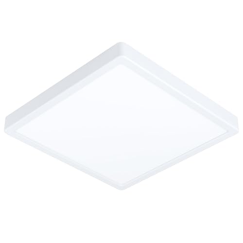 EGLO LED Deckenleuchte Fueva 5, L x B 28,5 cm, Deckenlampe für Küche und Büro, Aufbaulampe aus Stahl und einer Kunststoff Leuchtfläche, weiße Küchenlampe, neutralweiß EGLO LED Deckenleuchte Fueva 5, L x B 28,5 cm, Deckenlampe für Küche und Büro, Aufbaulampe aus Stahl und einer Kunststoff Leuchtfläche, weiße Küchenlampe, neutralweiß von EGLO