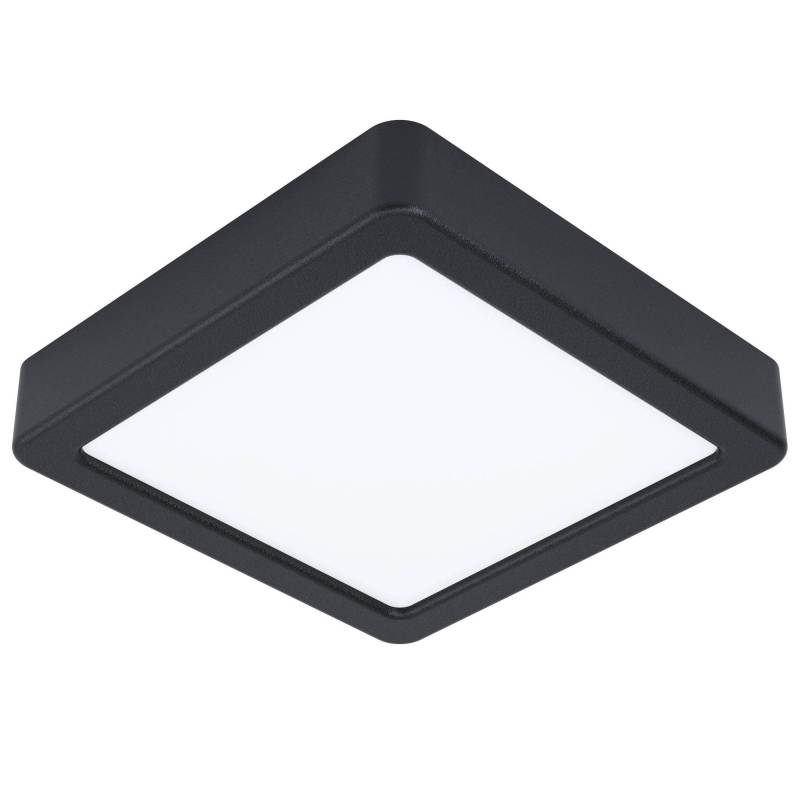 EGLO LED-Deckenleuchte 'Fueva 5' schwarz 16 x 16 x 2,8 cm 1200 lm von EGLO