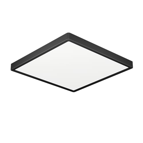 EGLO LED Deckenleuchte Fueva 6, eckige Badezimmer Deckenlampe, Badlampe Decke aus Kunststoff in Schwarz und Weiß, Deckenbeleuchtung warmweiß-kaltweiß, IP44, 22 x 22 cm EGLO LED Deckenleuchte Fueva 6, eckige Badezimmer Deckenlampe, Badlampe Decke aus Kunststoff in Schwarz und Weiß, Deckenbeleuchtung warmweiß-kaltweiß, IP44, 22 x 22 cm von EGLO