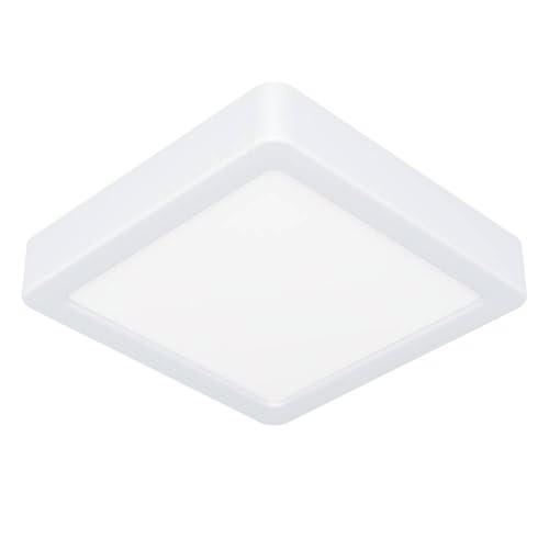 EGLO LED Deckenleuchte Fueva 6, quadratische Deckenlampe, Aufbaulampe aus Kunststoff in Weiß, Deckenbeleuchtung warmweiß-kaltweiß, 15x15 cm EGLO LED Deckenleuchte Fueva 6, quadratische Deckenlampe, Aufbaulampe aus Kunststoff in Weiß, Deckenbeleuchtung warmweiß-kaltweiß, 15x15 cm von EGLO