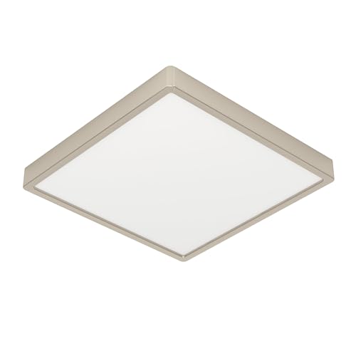 EGLO LED Deckenleuchte Fueva 6, quadratische Deckenlampe, Aufbaulampe aus Metall in Silber und Kunststoff Weiß, Deckenbeleuchtung warmweiß-kaltweiß, 29x29 cm EGLO LED Deckenleuchte Fueva 6, quadratische Deckenlampe, Aufbaulampe aus Metall in Silber und Kunststoff Weiß, Deckenbeleuchtung warmweiß-kaltweiß, 29x29 cm von EGLO