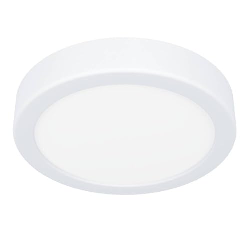 EGLO LED Deckenleuchte Fueva 6, runde Deckenlampe, Aufbaulampe aus Kunststoff in Weiß, Deckenbeleuchtung warmweiß-kaltweiß, ⌀ 16,5 cm EGLO LED Deckenleuchte Fueva 6, runde Deckenlampe, Aufbaulampe aus Kunststoff in Weiß, Deckenbeleuchtung warmweiß-kaltweiß, ⌀ 16,5 cm von EGLO