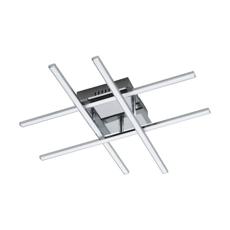 EGLO LED-Deckenleuchte 'LASANA 1' chromfarben 50 x 50 x 9,5 cm von EGLO