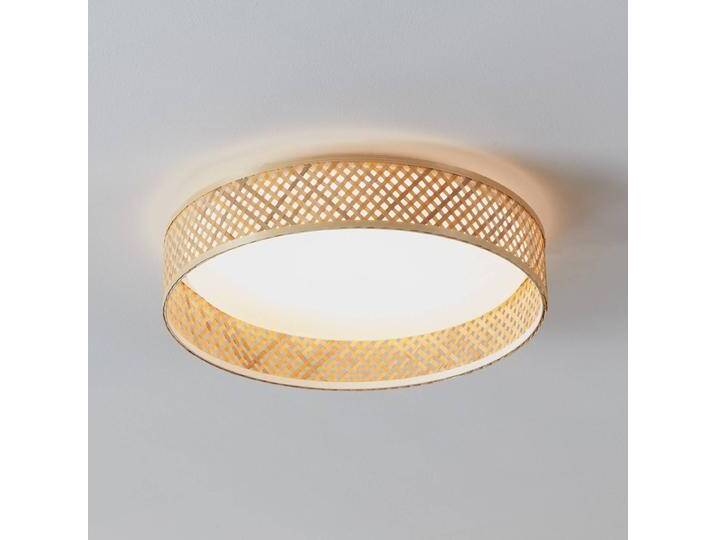 EGLO Deckenlampe Luppineria, Holz hell, für Wohn- / Esszimmer, Bambus, Deckenlampe von EGLO