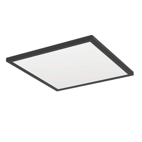 EGLO LED Deckenleuchte Rovito, runde Badezimmer Deckenlampe mit Fernbedienung, Badlampe Decke aus Kunststoff in Schwarz und Weiß, Deckenbeleuchtung warmweiß-kaltweiß, IP44, 39x39 cm EGLO LED Deckenleuchte Rovito, runde Badezimmer Deckenlampe mit Fernbedienung, Badlampe Decke aus Kunststoff in Schwarz und Weiß, Deckenbeleuchtung warmweiß-kaltweiß, IP44, 39x39 cm von EGLO
