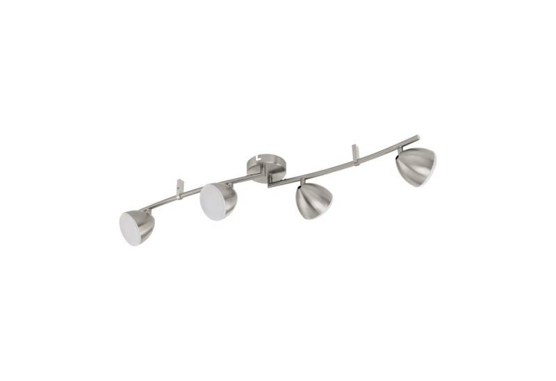 EGLO LED Deckenspot Calvos 1, Leuchtmittel inklusive, Deckenstrahler aus Stahl und Kunststoff, Flurlampe in nickel-matt von EGLO