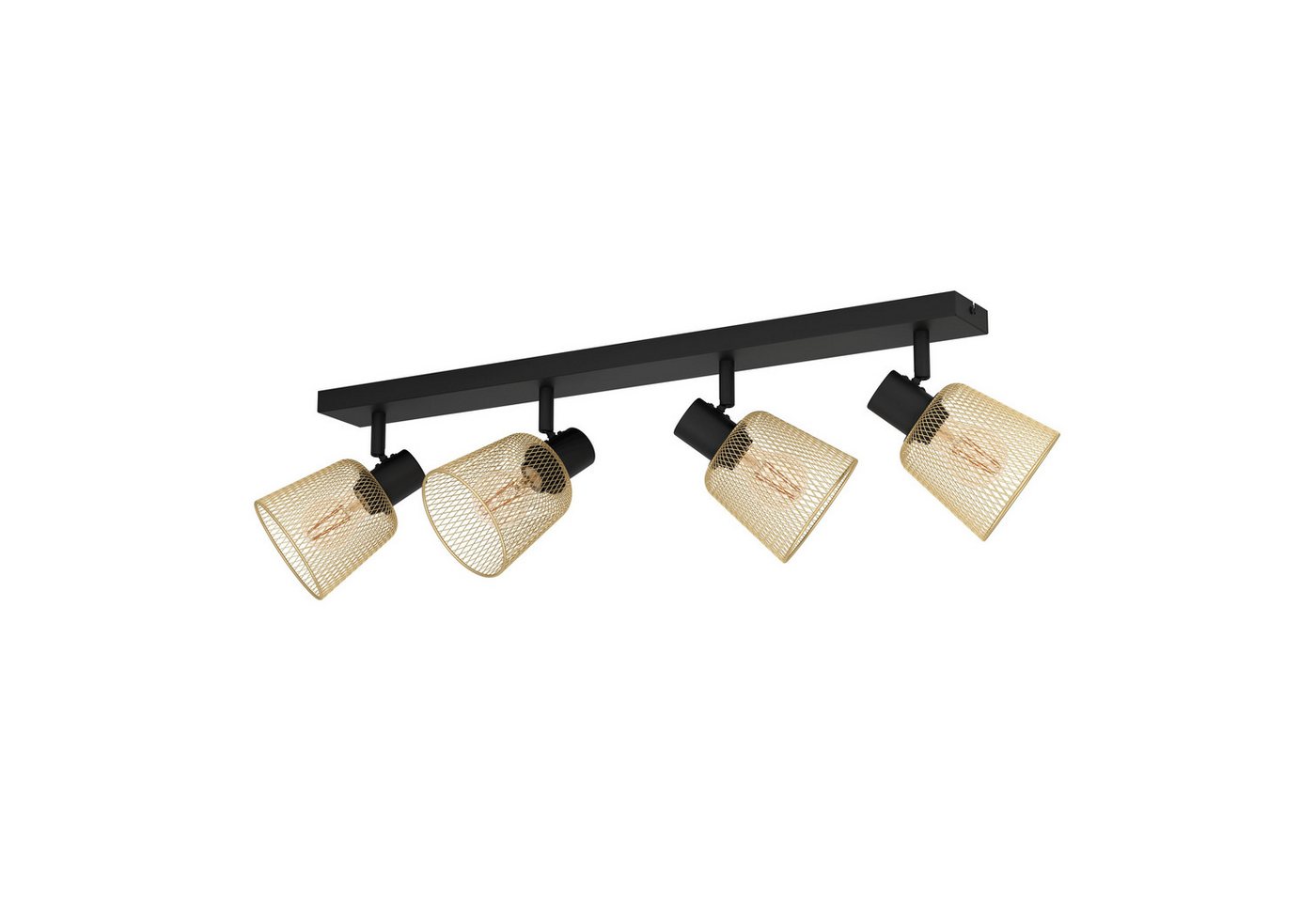 EGLO LED Deckenspot Coslada, Leuchtmittel exklusive, Spot - L79 x B8 x H17 cm - schwarz - 4X40W exkl. EGLO LED Deckenspot Coslada, Leuchtmittel exklusive, Spot - L79 x B8 x H17 cm - schwarz - 4X40W exkl. von EGLO