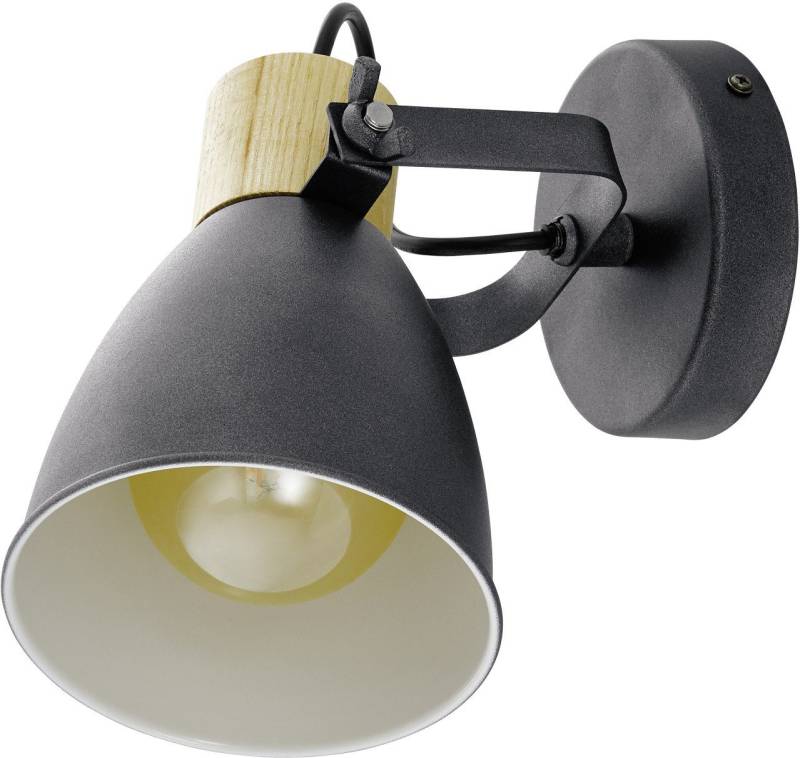 EGLO LED Deckenstrahler Eglo 1er Spot Coswarth schwarz-creme-braun 20 x 14, Ohne Leuchtmittel, Nicht dimmbar nicht Smart Home-fähig ohne Bewegungsmelder von EGLO