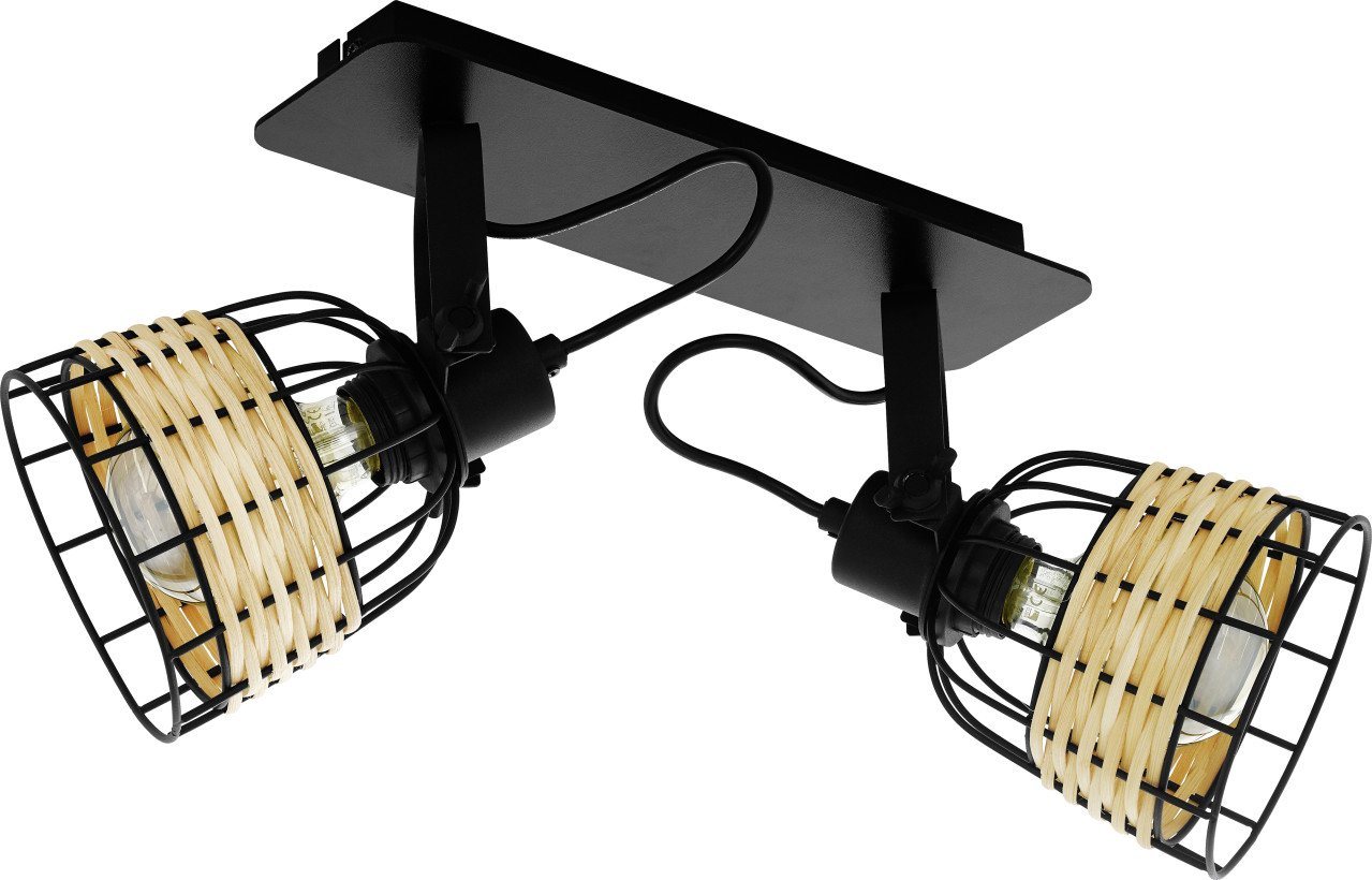 EGLO LED Deckenstrahler Eglo 2er Spot Anwick 1 natur 48 x 14 cm E27, max., Ohne Leuchtmittel, Nicht dimmbar nicht Smart Home-fähig ohne Bewegungsmelder EGLO LED Deckenstrahler Eglo 2er Spot Anwick 1 natur 48 x 14 cm E27, max., Ohne Leuchtmittel, Nicht dimmbar nicht Smart Home-fähig ohne Bewegungsmelder von EGLO