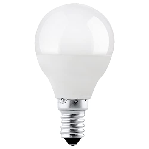 EGLO LED E14 Lampe, Glühbirne, LED Tropfen, 5 Watt (entspricht 40 Watt), 470 Lumen, E14 LED neutralweiß, 4000 Kelvin, LED Leuchtmittel, Glühlampe P45, Ø 4,7 cm von EGLO