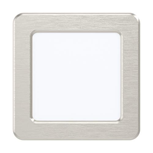 EGLO FUEVA 5 LED Einbauleuchte nickel-matt eckig 117mm 700lm 4000K von EGLO